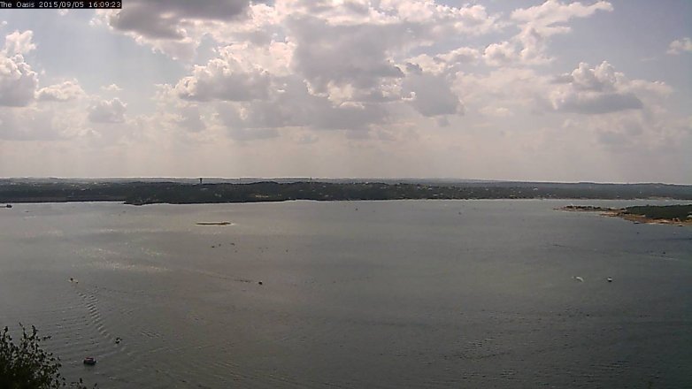 Lake Travis webcam, September 5, 2015 3:15 PM CT