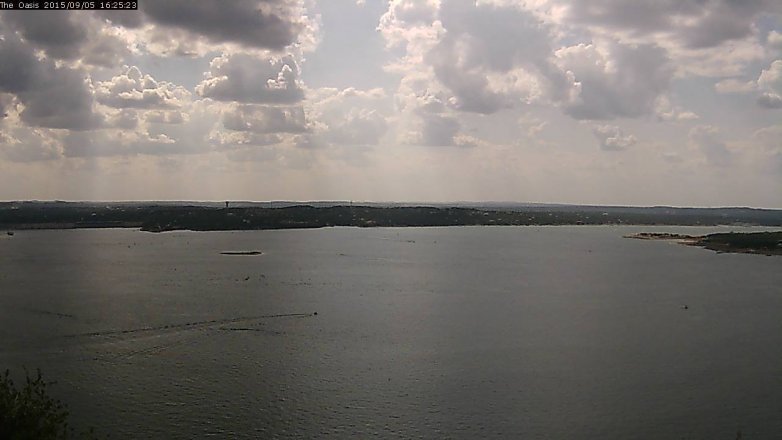 Lake Travis webcam, September 5, 2015 3:30 PM CT