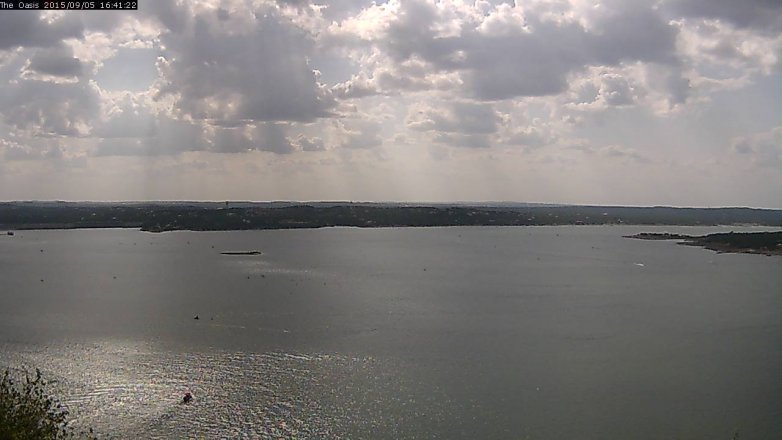 Lake Travis webcam, September 5, 2015 3:45 PM CT