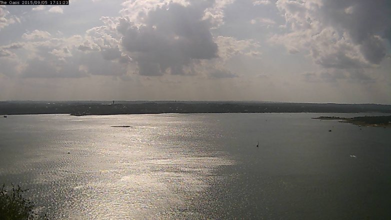 Lake Travis webcam, September 5, 2015 4:20 PM CT