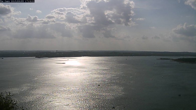 Lake Travis webcam, September 5, 2015 4:25 PM CT