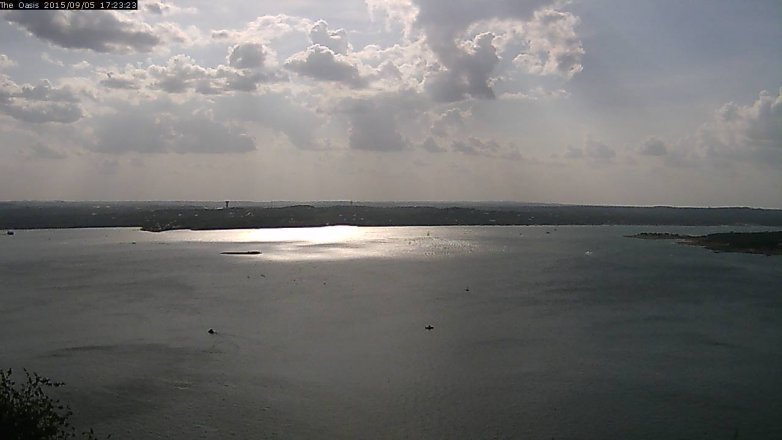 Lake Travis webcam, September 5, 2015 4:30 PM CT