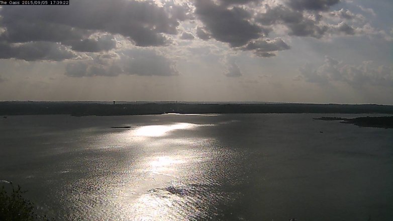 Lake Travis webcam, September 5, 2015 4:45 PM CT