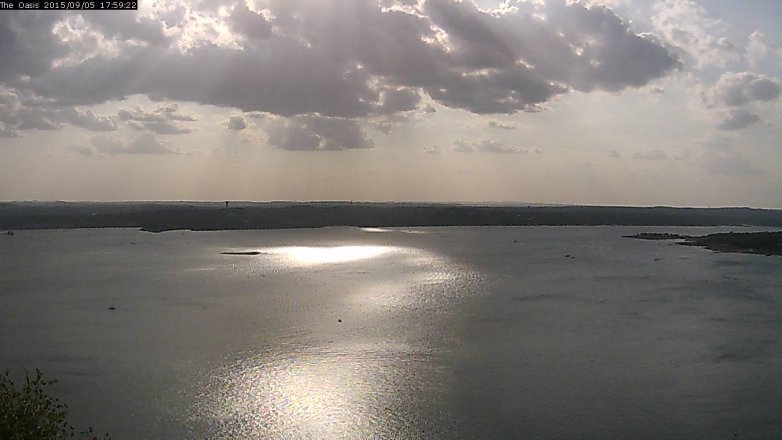 Lake Travis webcam, September 5, 2015 5:05 PM CT