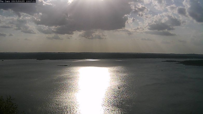 Lake Travis webcam, September 5, 2015 5:15 PM CT