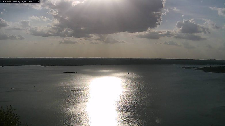 Lake Travis webcam, September 5, 2015 5:20 PM CT
