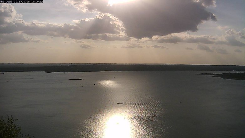 Lake Travis webcam, September 5, 2015 5:25 PM CT