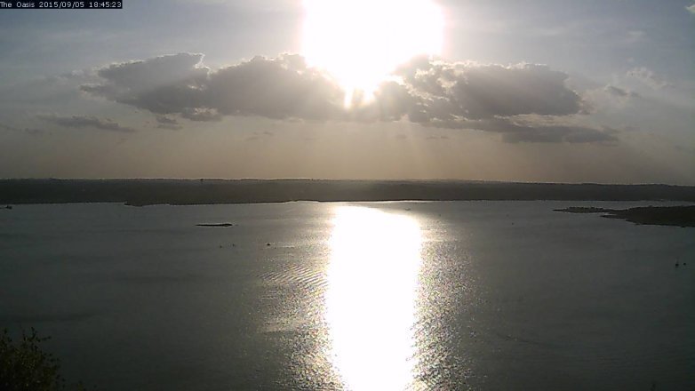 Lake Travis webcam, September 5, 2015 5:50 PM CT