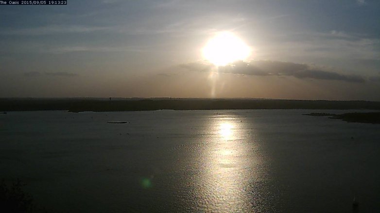 Lake Travis webcam, September 5, 2015 6:20 PM CT