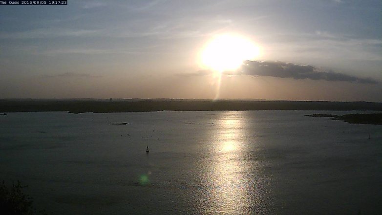 Lake Travis webcam, September 5, 2015 6:25 PM CT