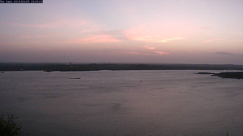 Lake Travis webcam, September 5, 2015 7:15 PM CT