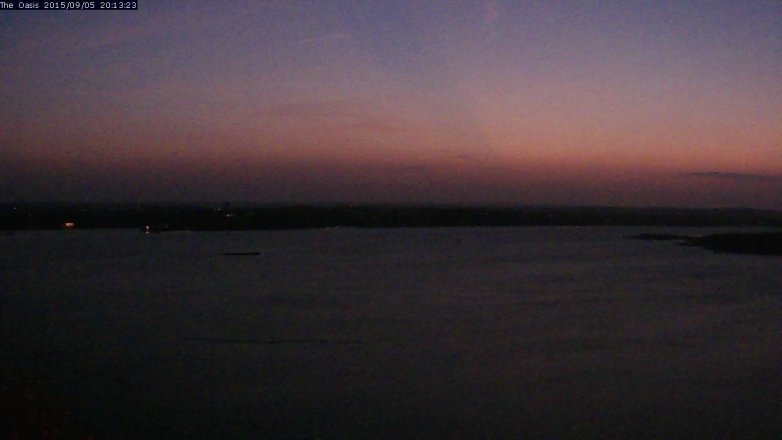 Lake Travis webcam, September 5, 2015 7:20 PM CT
