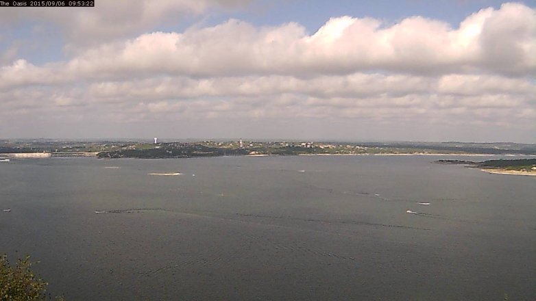 Lake Travis webcam, September 6, 2015 9:00 AM CT