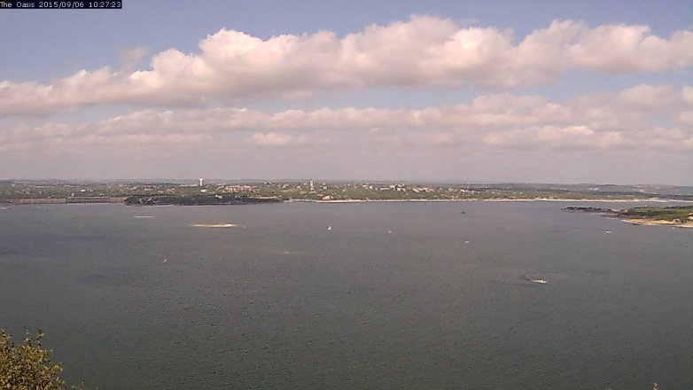 Lake Travis webcam, September 6, 2015 9:35 AM CT