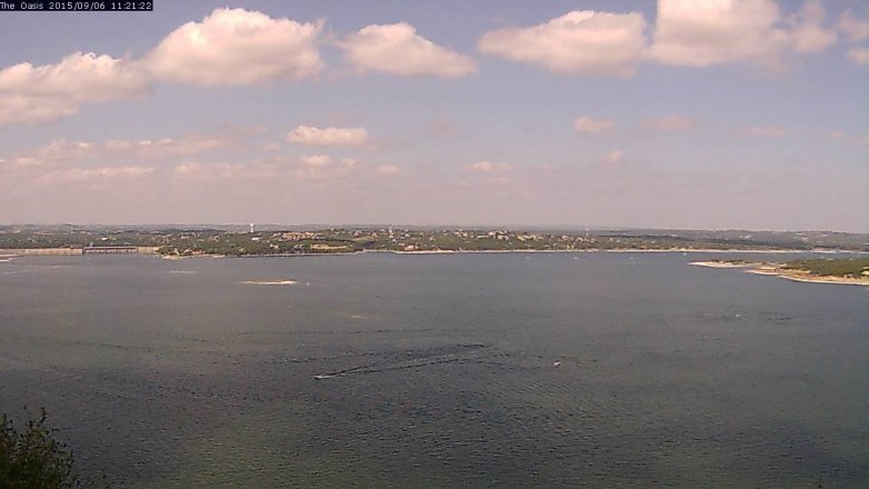 Lake Travis webcam, September 6, 2015 10:30 AM CT