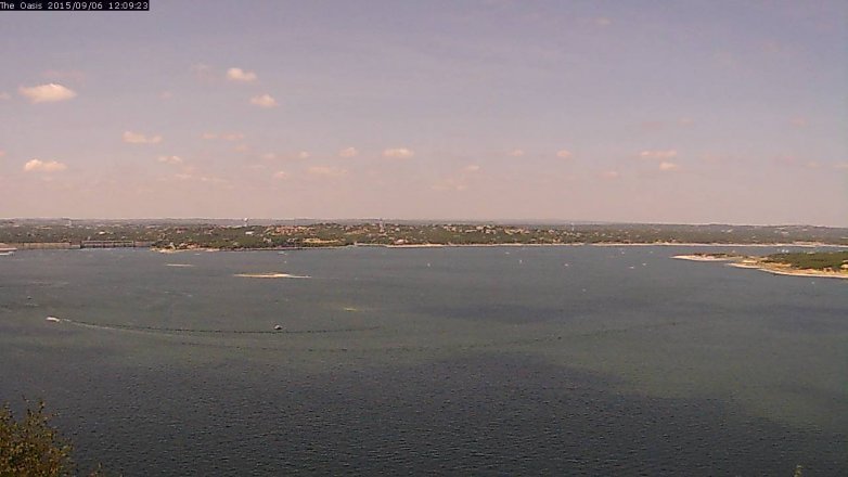 Lake Travis webcam, September 6, 2015 11:15 AM CT