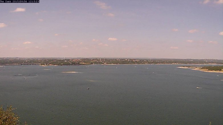 Lake Travis webcam, September 6, 2015 11:20 AM CT