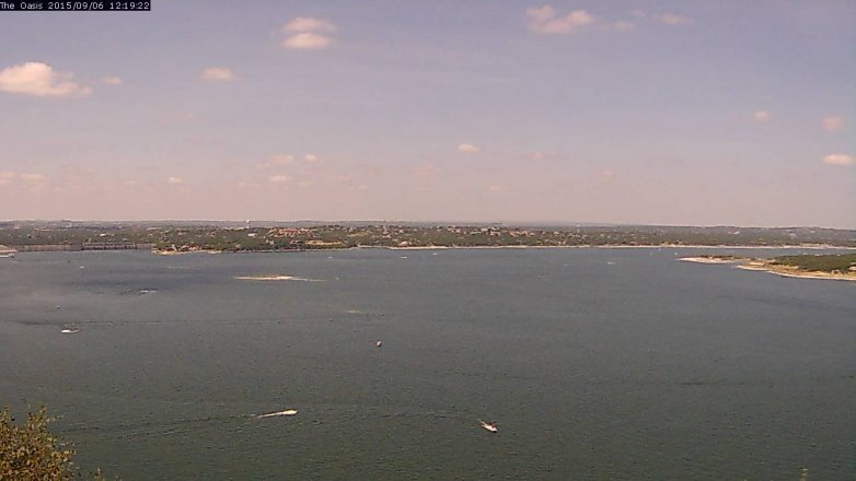 Lake Travis webcam, September 6, 2015 11:25 AM CT