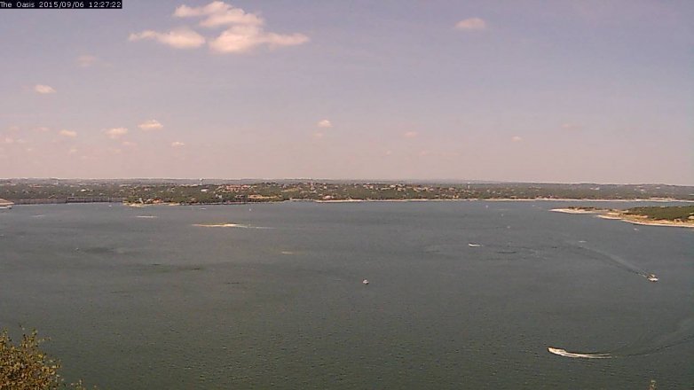 Lake Travis webcam, September 6, 2015 11:35 AM CT