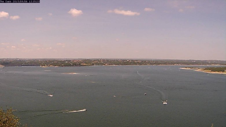 Lake Travis webcam, September 6, 2015 11:40 AM CT