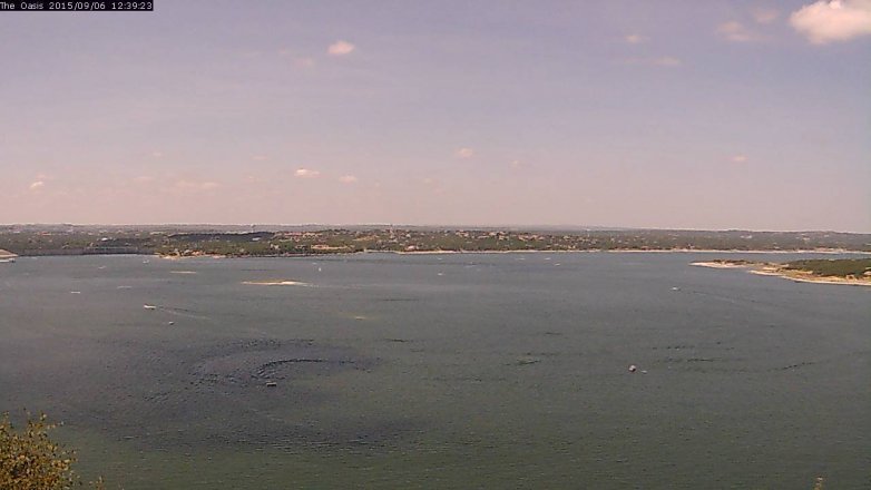 Lake Travis webcam, September 6, 2015 11:45 AM CT