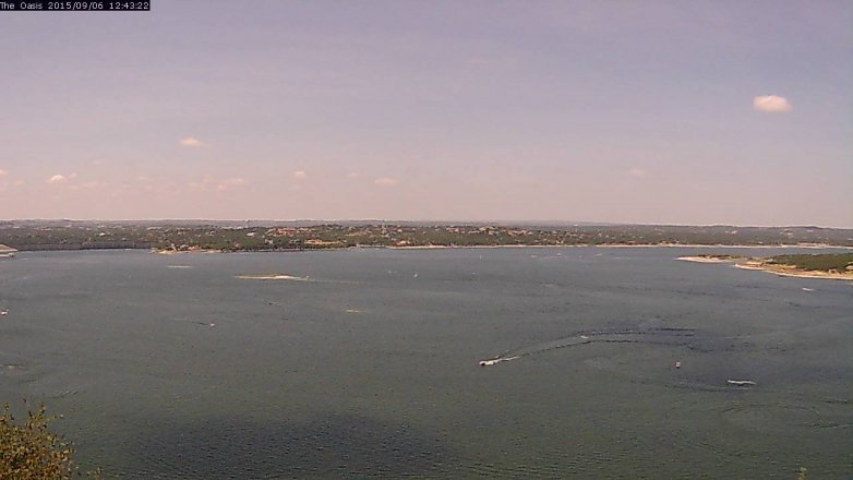 Lake Travis webcam, September 6, 2015 11:50 AM CT