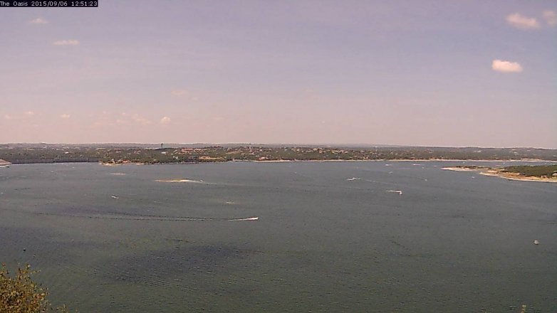 Lake Travis webcam, September 6, 2015 12:00 PM CT