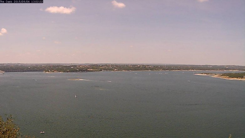 Lake Travis webcam, September 6, 2015 12:10 PM CT