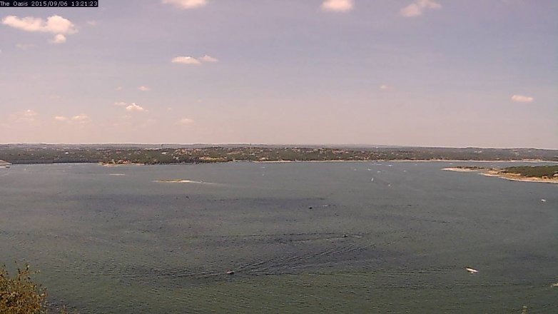 Lake Travis webcam, September 6, 2015 12:30 PM CT