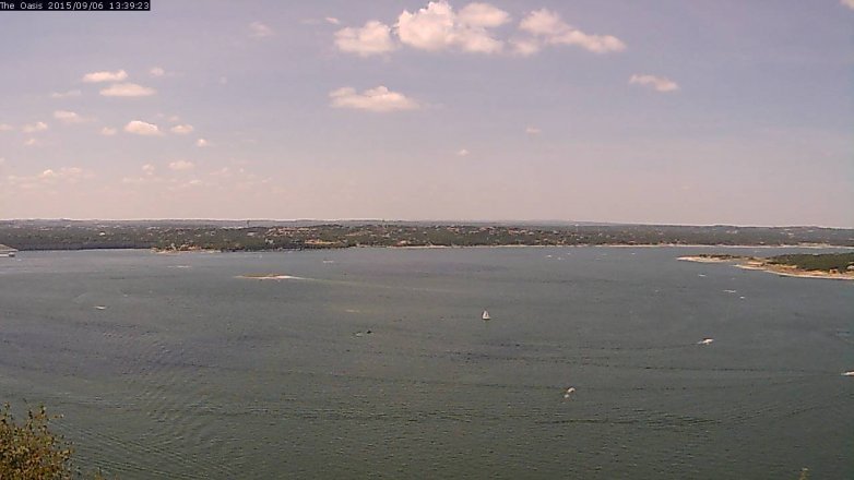 Lake Travis webcam, September 6, 2015 12:45 PM CT