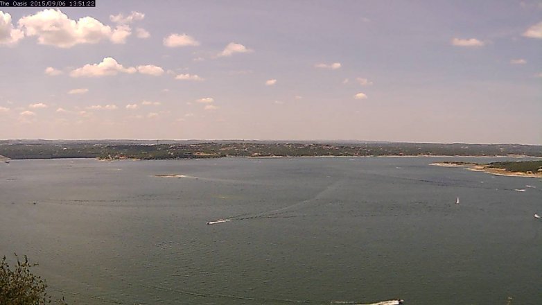 Lake Travis webcam, September 6, 2015 12:55 PM CT