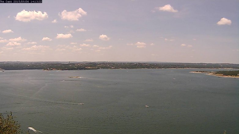 Lake Travis webcam, September 6, 2015 1:20 PM CT