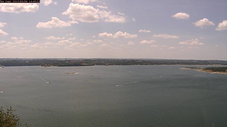 Lake Travis webcam, September 6, 2015 1:50 PM CT