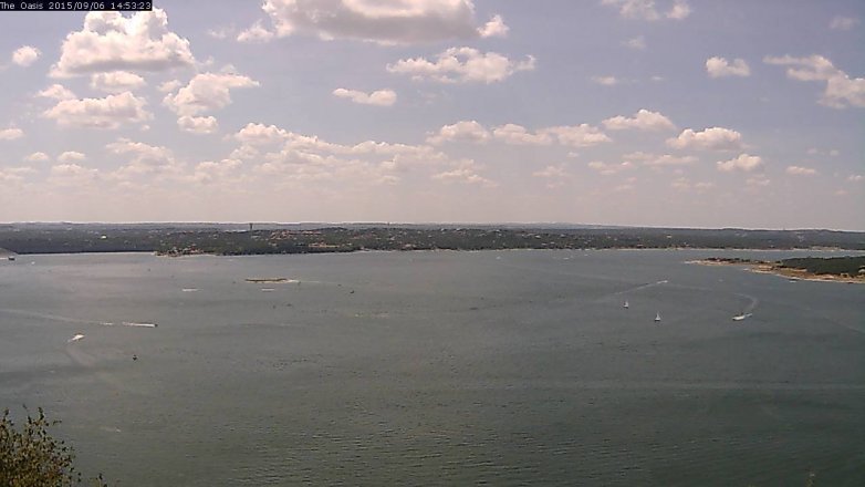 Lake Travis webcam, September 6, 2015 2:00 PM CT