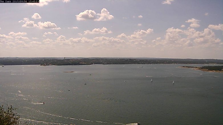 Lake Travis webcam, September 6, 2015 2:50 PM CT