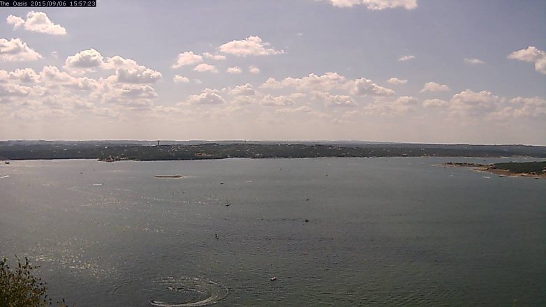 Lake Travis webcam, September 6, 2015 3:05 PM CT