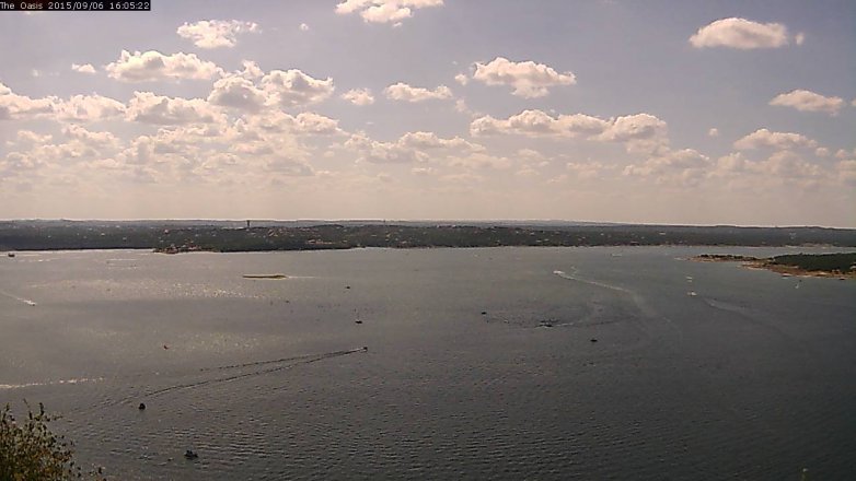 Lake Travis webcam, September 6, 2015 3:10 PM CT