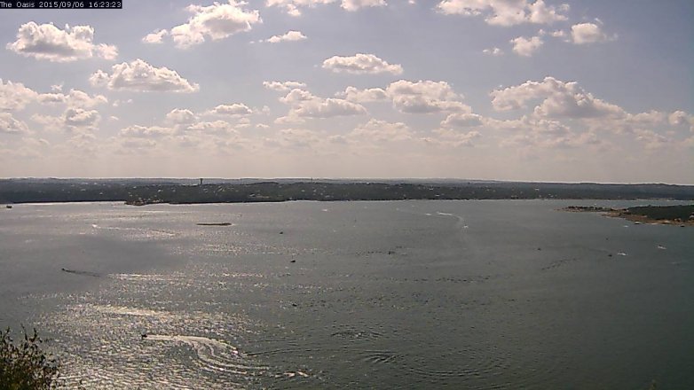 Lake Travis webcam, September 6, 2015 3:30 PM CT