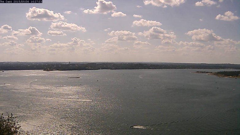 Lake Travis webcam, September 6, 2015 3:35 PM CT