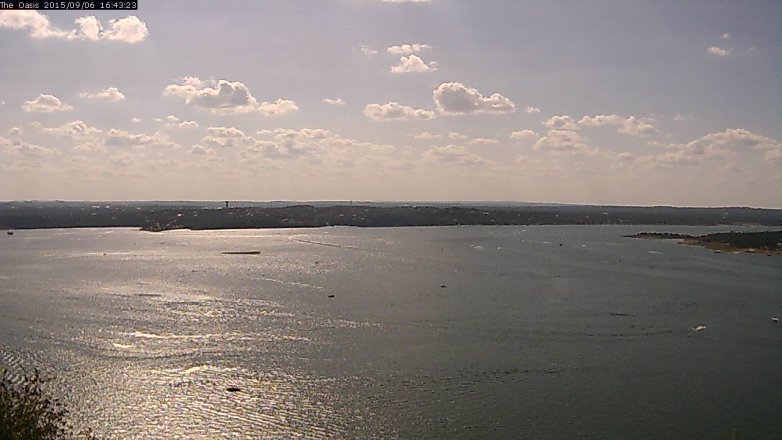 Lake Travis webcam, September 6, 2015 3:50 PM CT