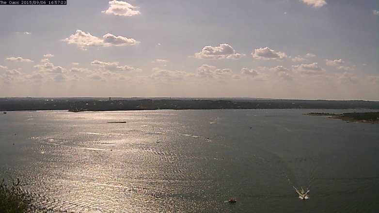 Lake Travis webcam, September 6, 2015 4:05 PM CT