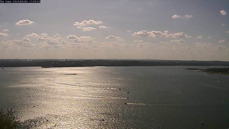 Lake Travis webcam, September 6, 2015 4:10 PM CT