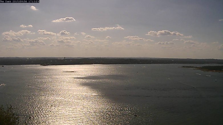 Lake Travis webcam, September 6, 2015 4:20 PM CT
