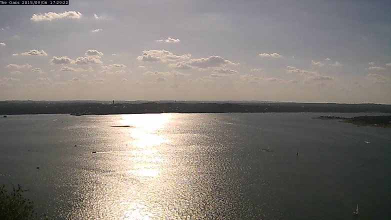 Lake Travis webcam, September 6, 2015 4:35 PM CT