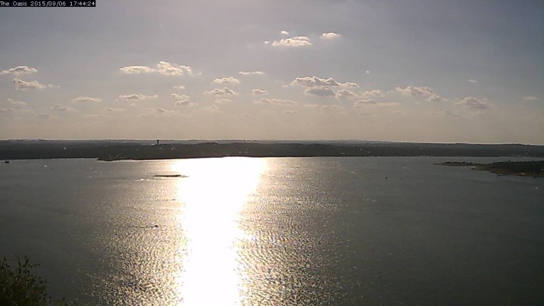 Lake Travis webcam, September 6, 2015 4:50 PM CT