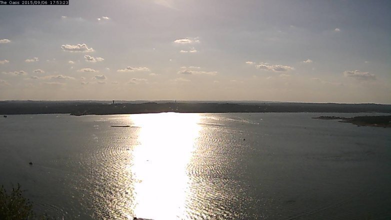 Lake Travis webcam, September 6, 2015 5:00 PM CT
