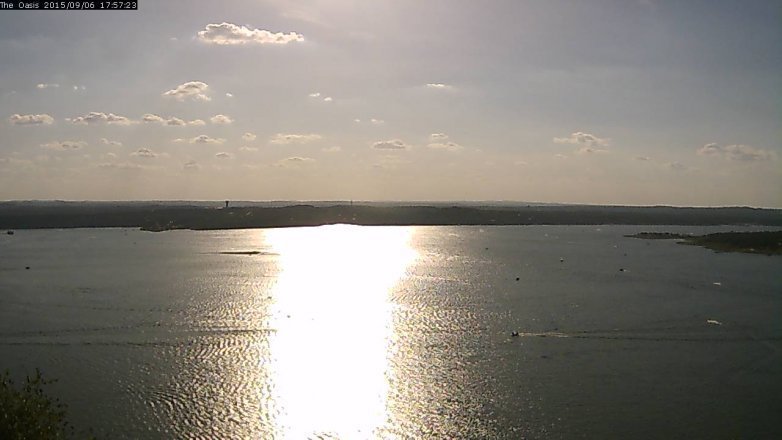 Lake Travis webcam, September 6, 2015 5:05 PM CT