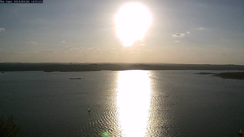 Lake Travis webcam, September 6, 2015 6:00 PM CT