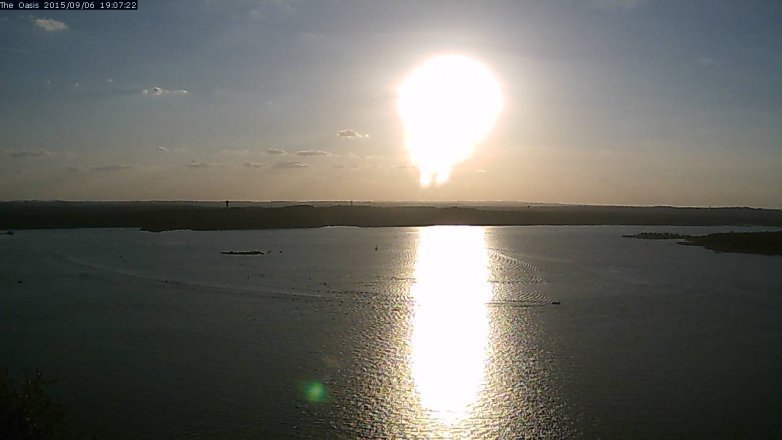 Lake Travis webcam, September 6, 2015 6:15 PM CT