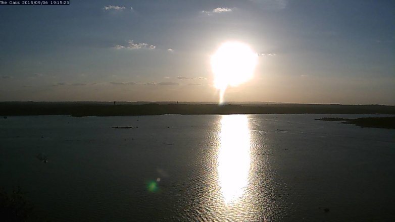 Lake Travis webcam, September 6, 2015 6:20 PM CT